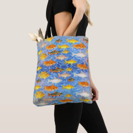 Bolso De Tela Colorida escuela de peces