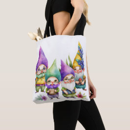 BOLSO DE TELA COLORIDA MARDI GRAS GNOMES
