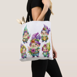 BOLSO DE TELA COLORIDA MARDI GRAS GNOMES