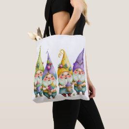 BOLSO DE TELA COLORIDA MARDI GRAS GNOMES