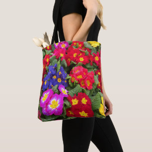 Bolso De Tela Colorida Medley floral Springtime de Primulas