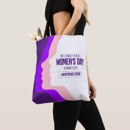Bolso De Tela Coloridas caras Día Internacional de la Mujer 8 de
