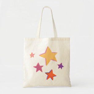 Bolso De Tela Coloridas estrellas
