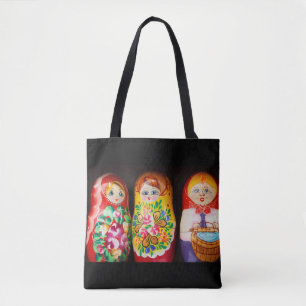Bolso De Tela Coloridas muñecas Matryoshka