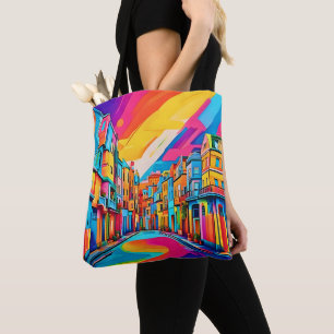 Bolso De Tela Coloridas vibraciones de la calle