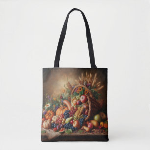 Bolso De Tela Colorido/Acción de Gracias/Cornucopia/Caída