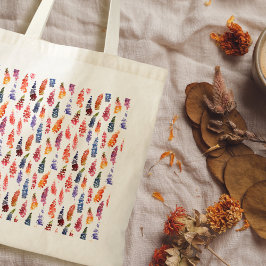 Bolso De Tela Colorido acuarela giratorio patrón de flores de lu