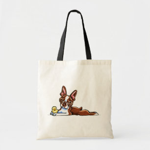 Bolso De Tela Colorido Boston Terrier