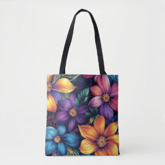 Bolso De Tela Colorido Bouquet floral