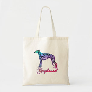 Bolso De Tela Colorido Brindle Greyhound