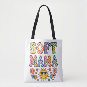 Bolso De Tela Colorido Cuadrado Retro Suave Mamá PNG - Vintage S