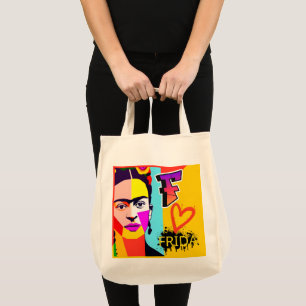 Bolso De Tela Colorido Frida Kahlo Tote Bag