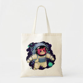 Bolso De Tela Colorido gato astronauta