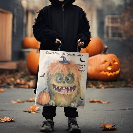 Bolso De Tela Colorido Monster Halloween Candy