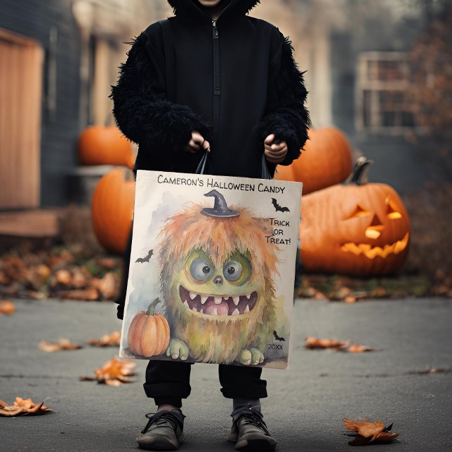 Bolso De Tela Colorido Monster Halloween Candy (Subido por el creador)