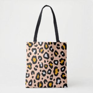 Bolso De Tela Colorido patrón de leopardo sin costuras. Moda el