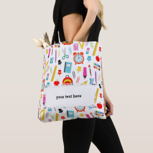 Bolso De Tela Colorido patrón de profesor escolar