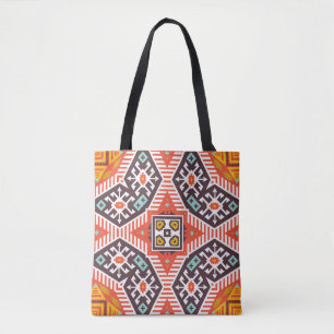 Bolso De Tela Colorido patrón étnico tribal sin fisuras