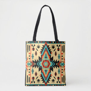 Bolso De Tela Colorido patrón tribal indio