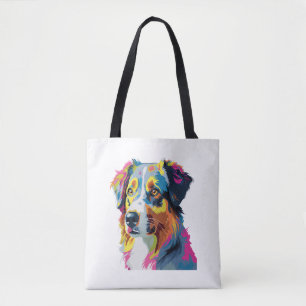 Bolso De Tela Colorido perro pastor australiano