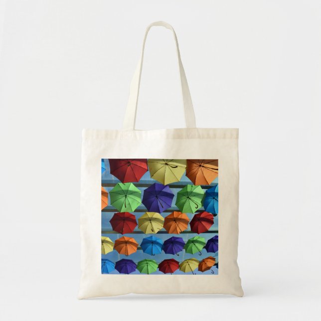 Bolso De Tela Colorido presupuesto de protección Tote Bag (Frente)