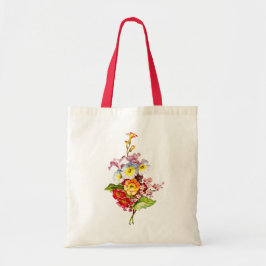 Bolso De Tela Colorido Primrose Bouquet Vintage Floral Art Girly