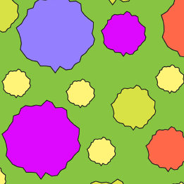 Bolso De Tela Colorido punto de polka geométrica funky retro