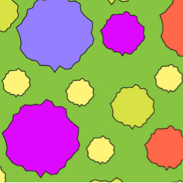 Bolso De Tela Colorido punto de polka geométrica funky retro