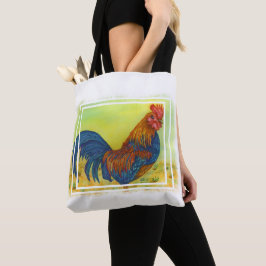 Bolso De Tela Colorido Rooster de Granjas
