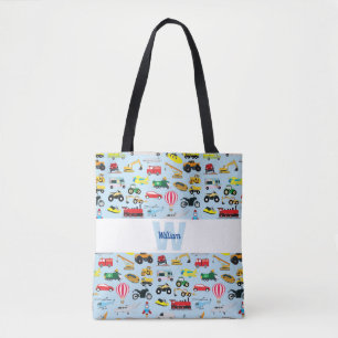 Bolso De Tela Colorido Tráfico y Vehículos