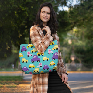 Bolso De Tela Coloridos coches para niños