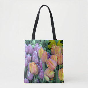 Bolso De Tela Coloridos conjuntos de tulipanes