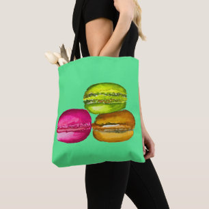 Bolso De Tela Coloridos Macarons acuarela arte funky