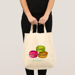 Bolso De Tela Coloridos Macarons acuarela arte funky