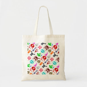 Bolso De Tela Coloridos patrones de monstruos graciosos