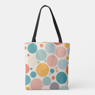 Bolso De Tela Coloridos puntos de polka