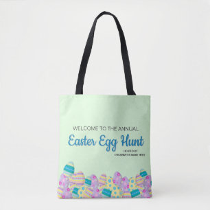Bolso De Tela Colorosa caza anual de huevos de pascua de persona