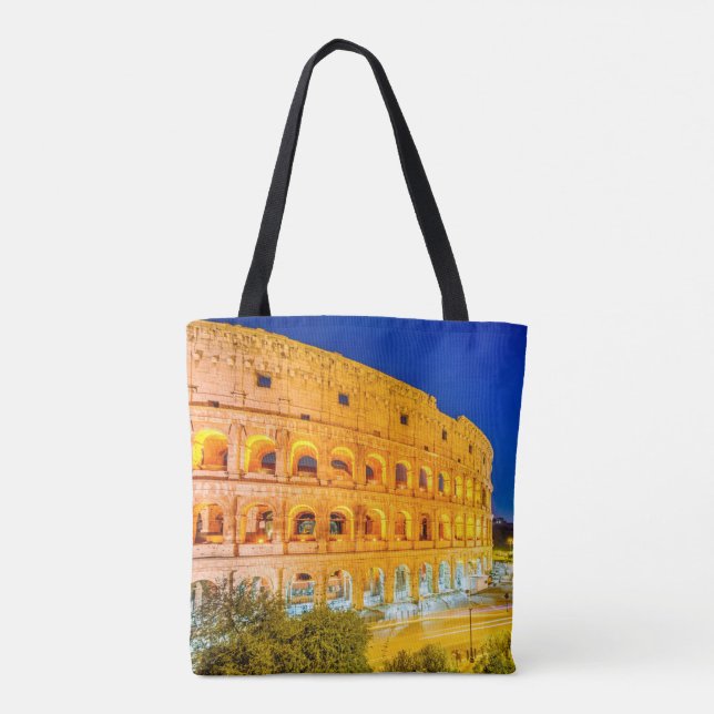 Bolso De Tela Colosseo Bag Roma Italia (Reverso)