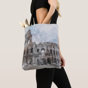 Bolso De Tela Colosseo Roma Italia
