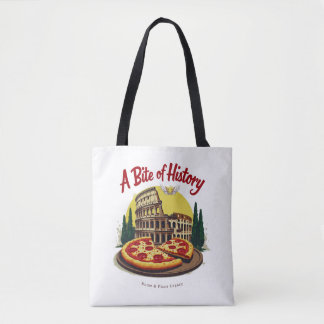 Bolso De Tela Colosseo vintage Roma y arte de pizza napolitana