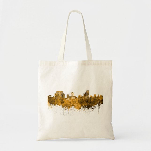 Bolso De Tela Columbia, Skyline SC en acuarela (Frente)