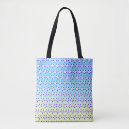Bolso De Tela Columbine Azul y Verde