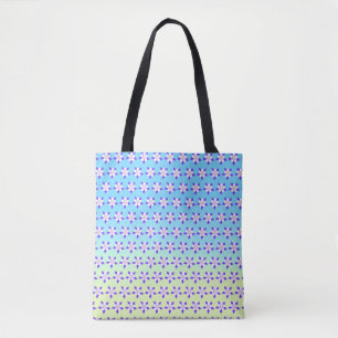 Bolso De Tela Columbine Azul y Verde
