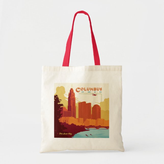 Bolso De Tela Columbus Ohio | Ciudad del Arco (Frente)