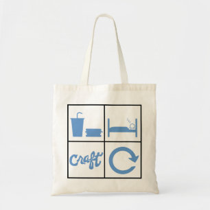 Bolso De Tela Coma el tote de la repetición del arte del sueño