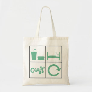 Bolso De Tela Coma el tote de la repetición del arte del sueño