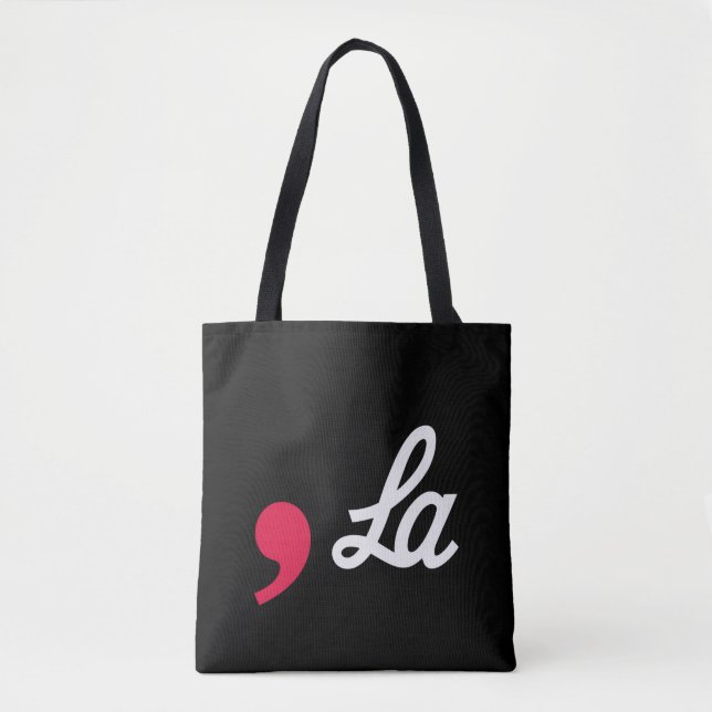 Bolso De Tela Coma La Puntuación Divertida Kamala Harris (Anverso)