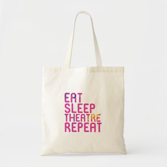 Bolso De Tela Coman teatro para dormir y repiten tespio (Frente)