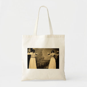 Bolso De Tela Combate del cercado de la vintage mujer