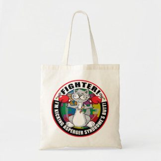 Bolso De Tela Combatiente del gato del síndrome de Asperger